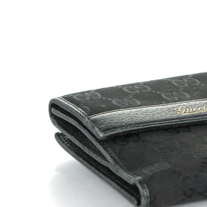 Gucci Monogram French Flap Wallet Black 5 of 8
