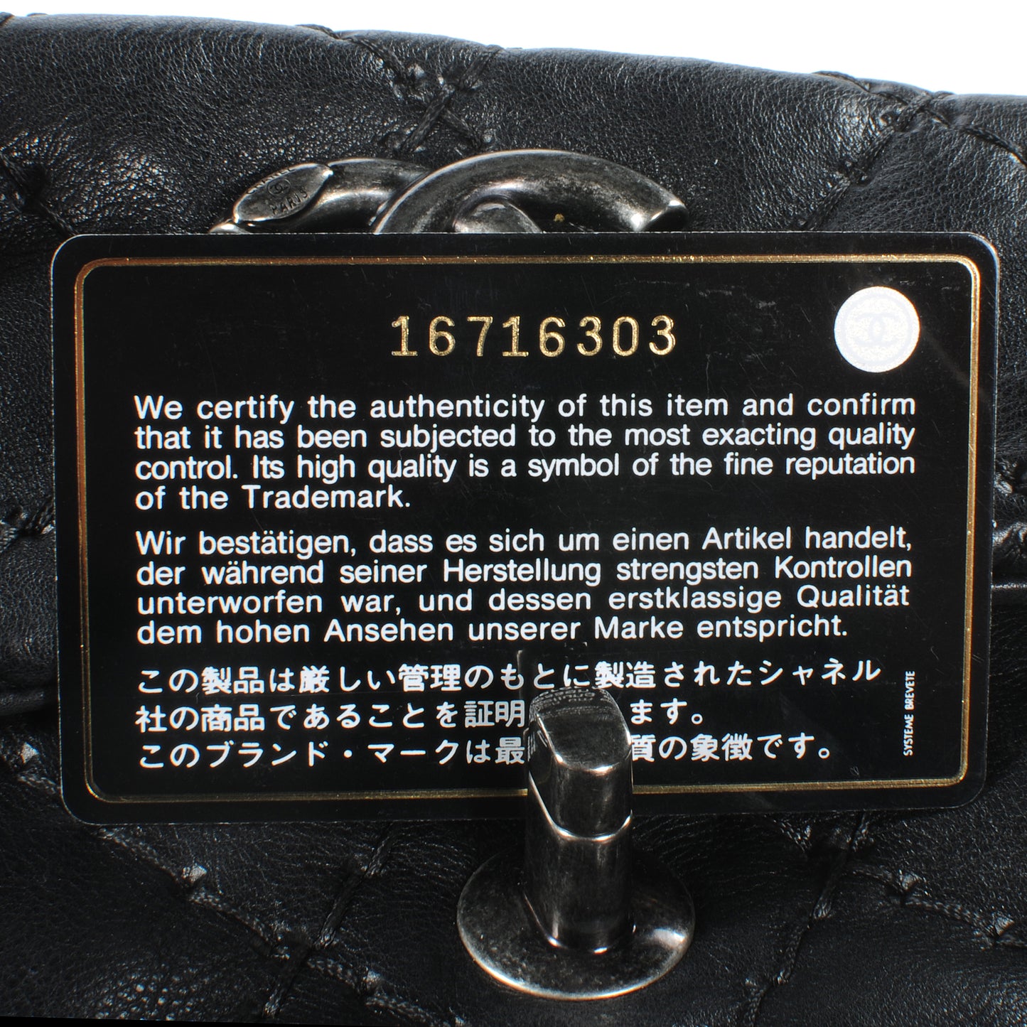 Calfskin Ultimate Stitch Flap Bag Black