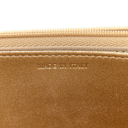 Chanel Metallic Lambskin Quilted Wallet On Chain WOC Gold 6 of 13