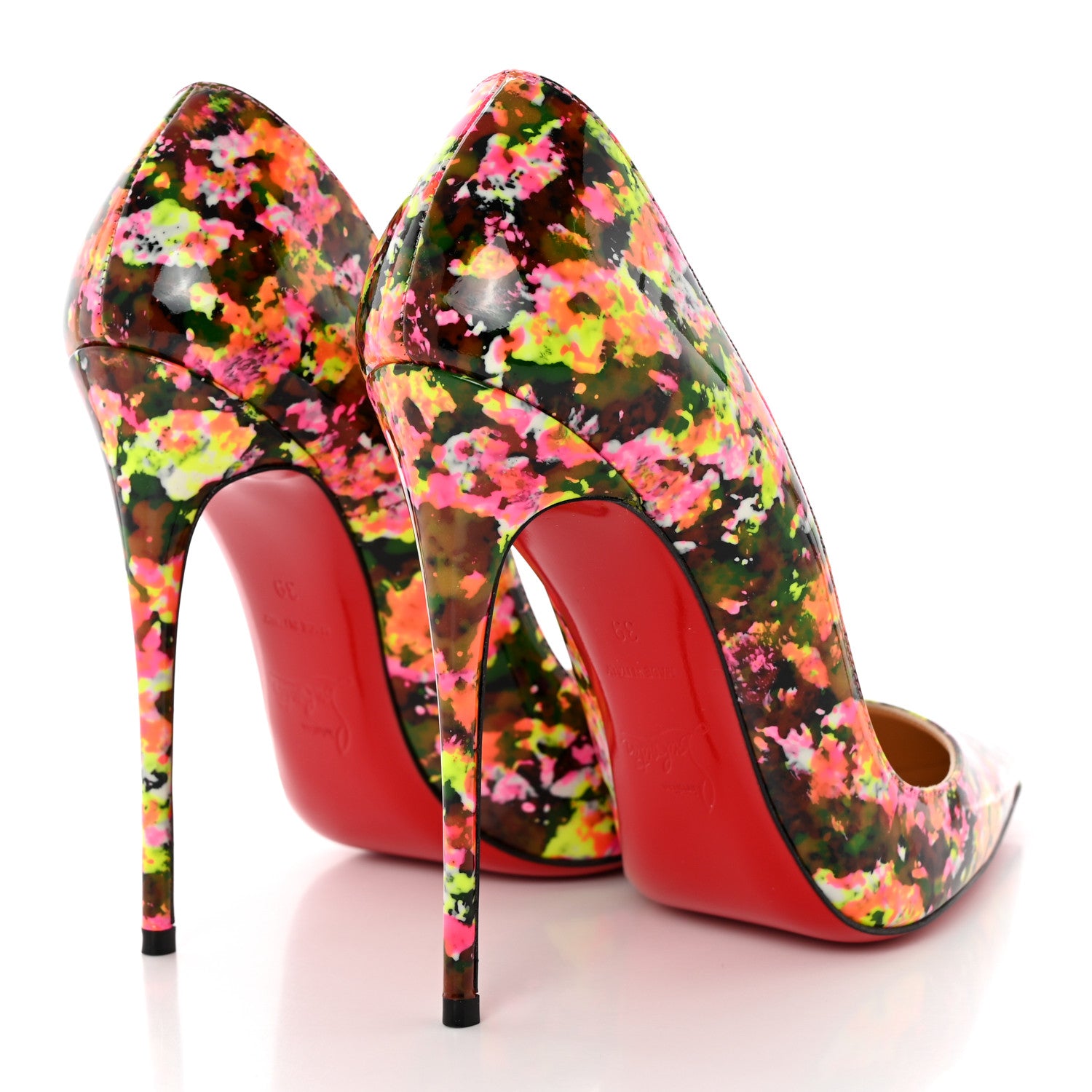 Christian Louboutin Patent Granite So Kate 120 Pumps 39 Multicolor 4 of 13