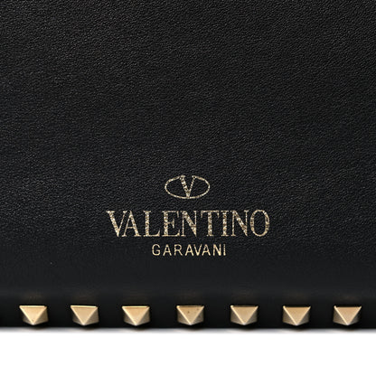 Valentino Garavani Vitello Medium Rockstud Tote Black 7 of 14