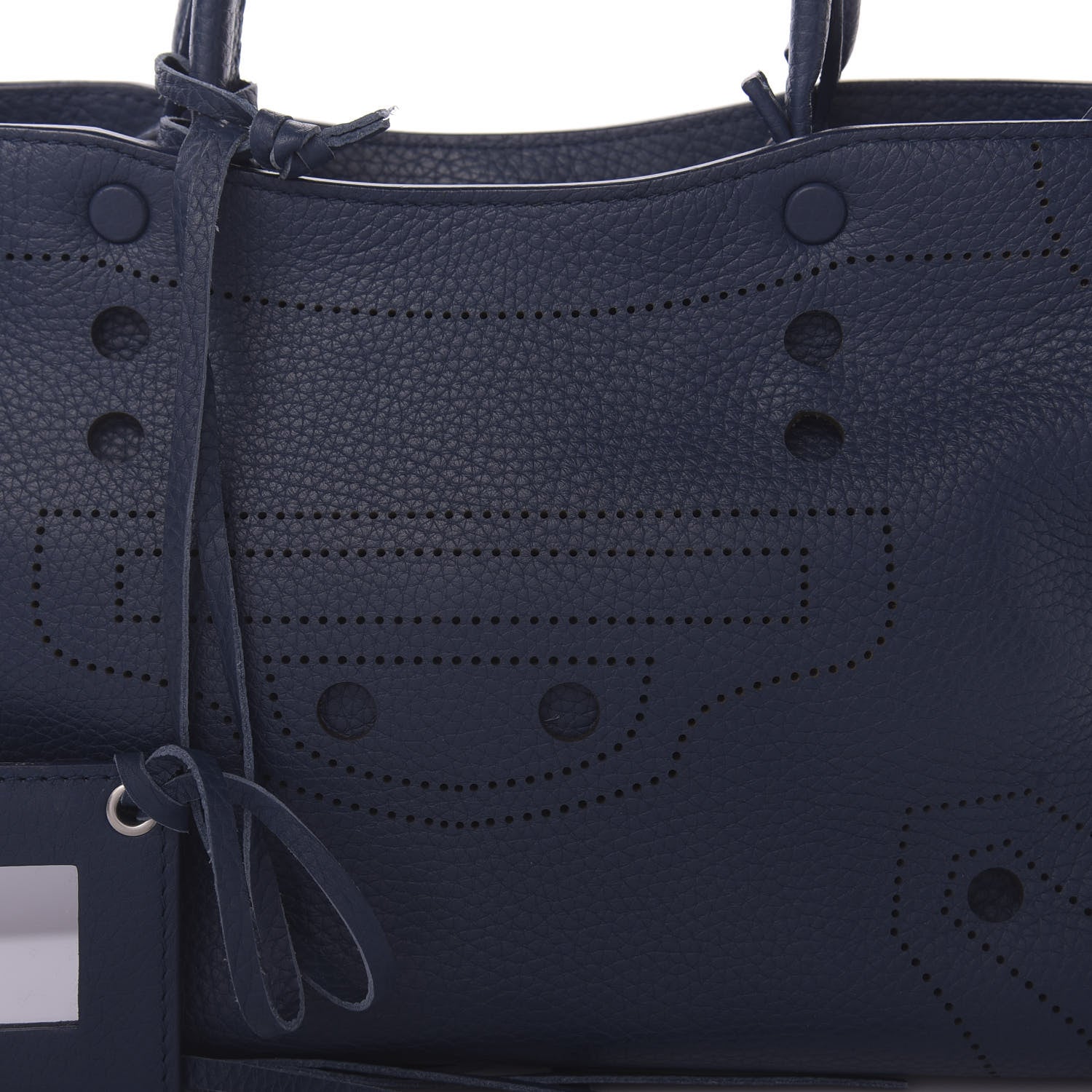 Balenciaga Veau Grana Perforated Blackout Hardware S City Bleu Tanzanite 9 of 9
