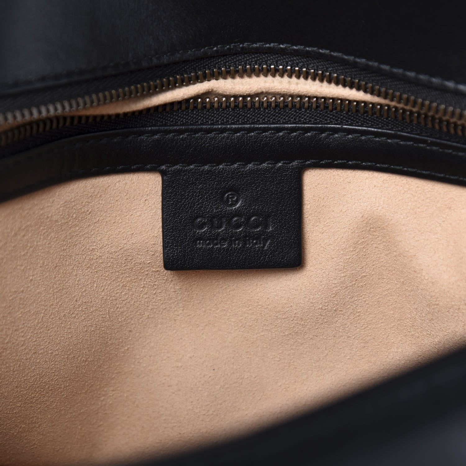 Gucci Calfskin Matelasse Small GG Marmont Shoulder Bag Black 8 of 14