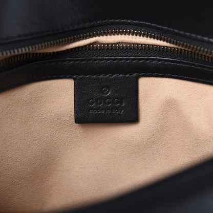 Gucci Calfskin Matelasse Small GG Marmont Shoulder Bag Black 8 of 14
