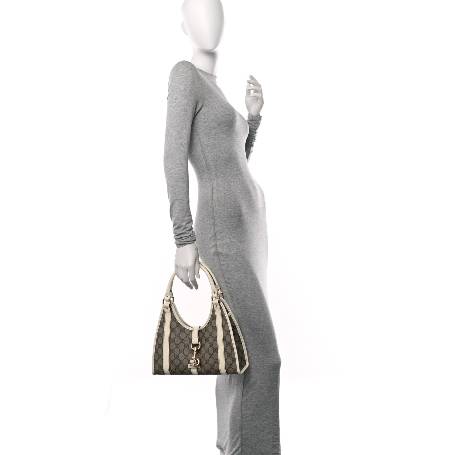 Gucci GG Plus Monogram Small Joy Shoulder Bag Off White 2 of 16