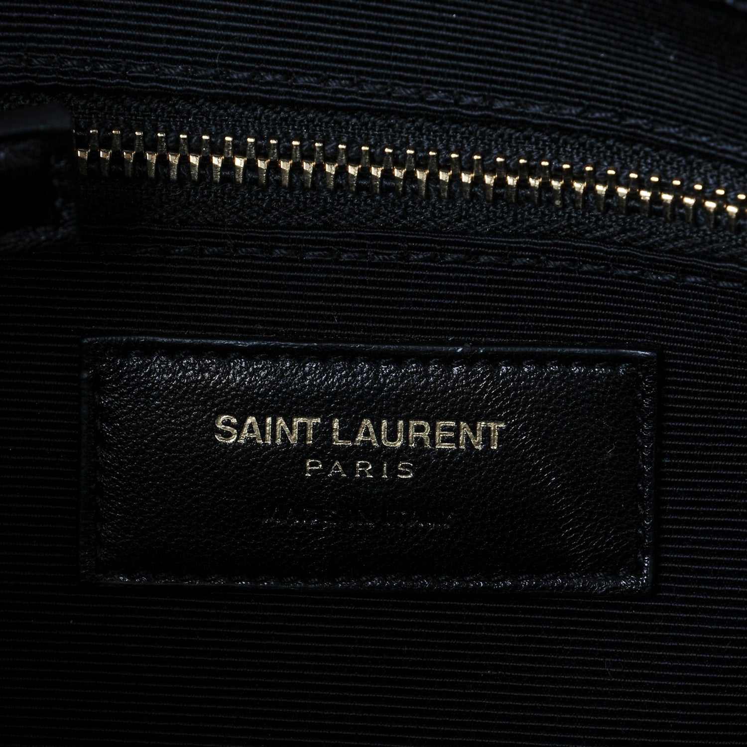 Saint Laurent Grain De Poudre Matelasse Chevron Large Monogram Satchel Black 7 of 17