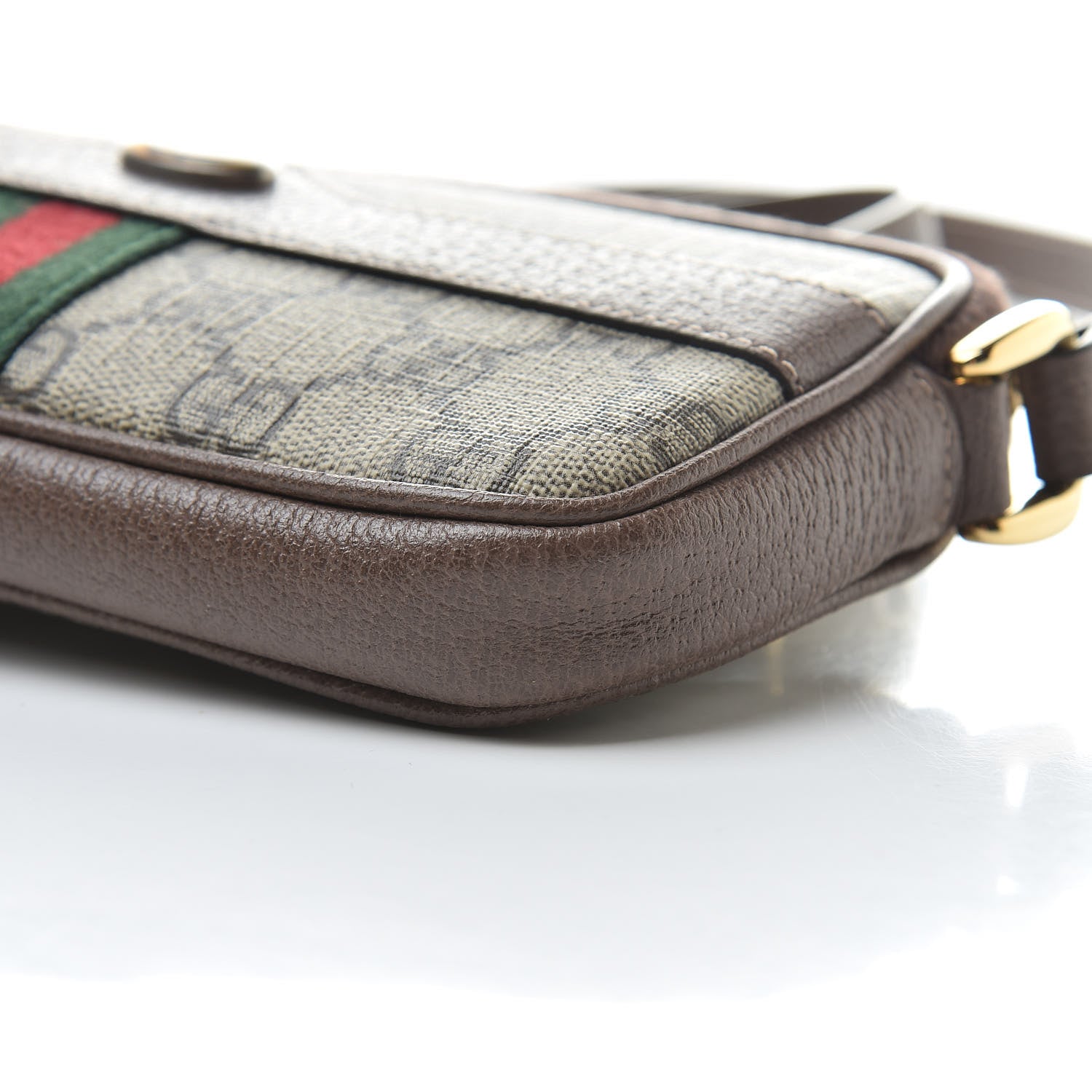 Gucci GG Supreme Monogram Web Mini Ophidia GG Bag Brown 10 of 10