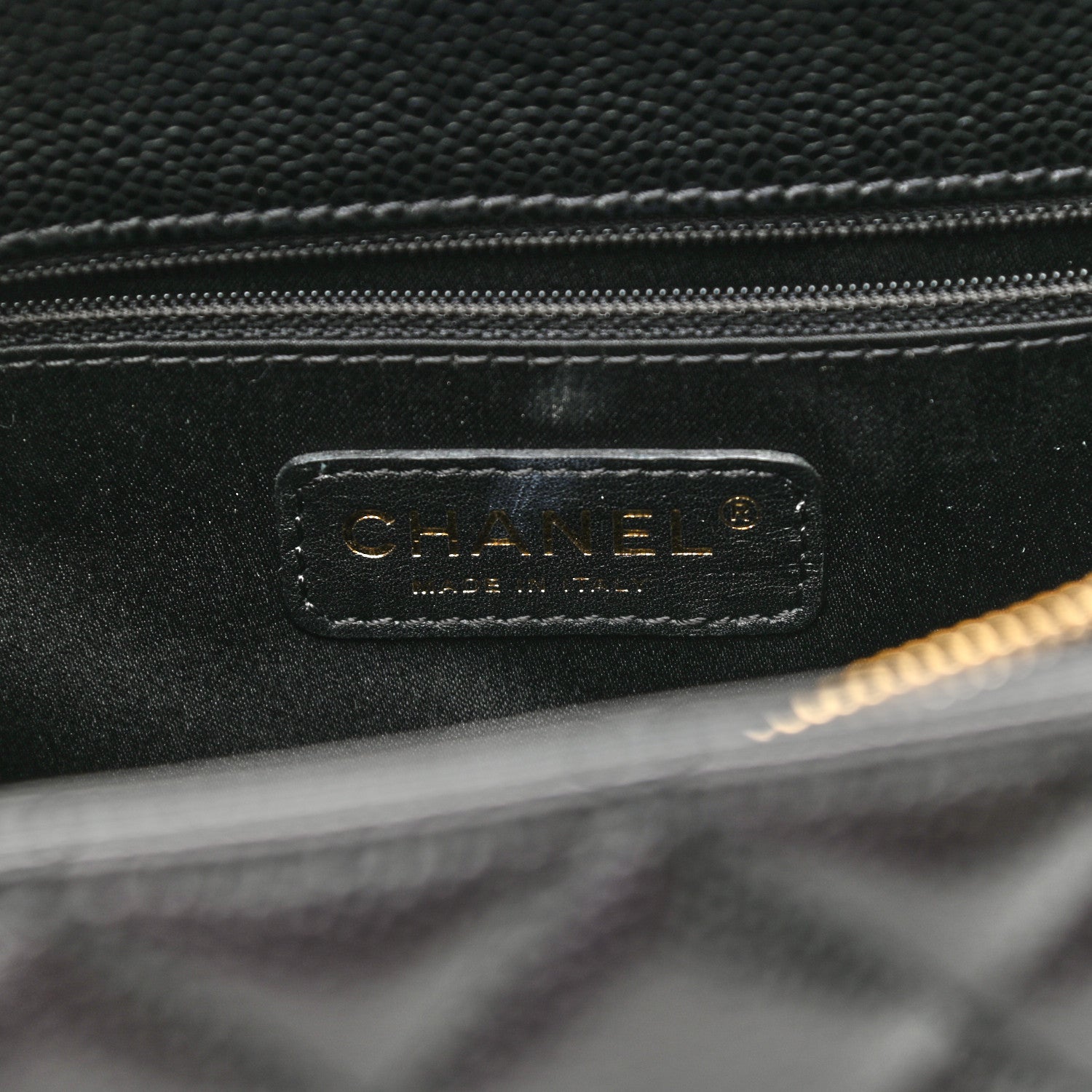 Chanel Caviar Quilted Grand Shopping Tote GST Black 6 of 10