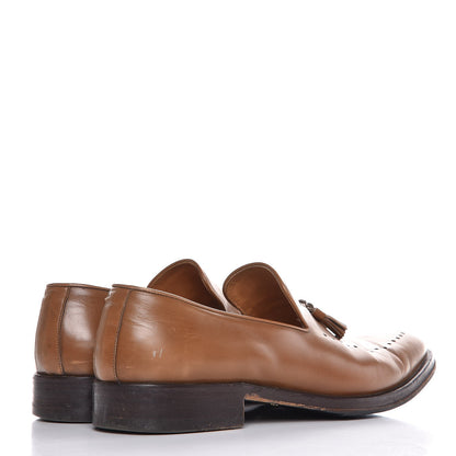 Gucci Calfskin Mens Mocassin Tassel Loafers 11.5 Toffee Brown 4 of 16