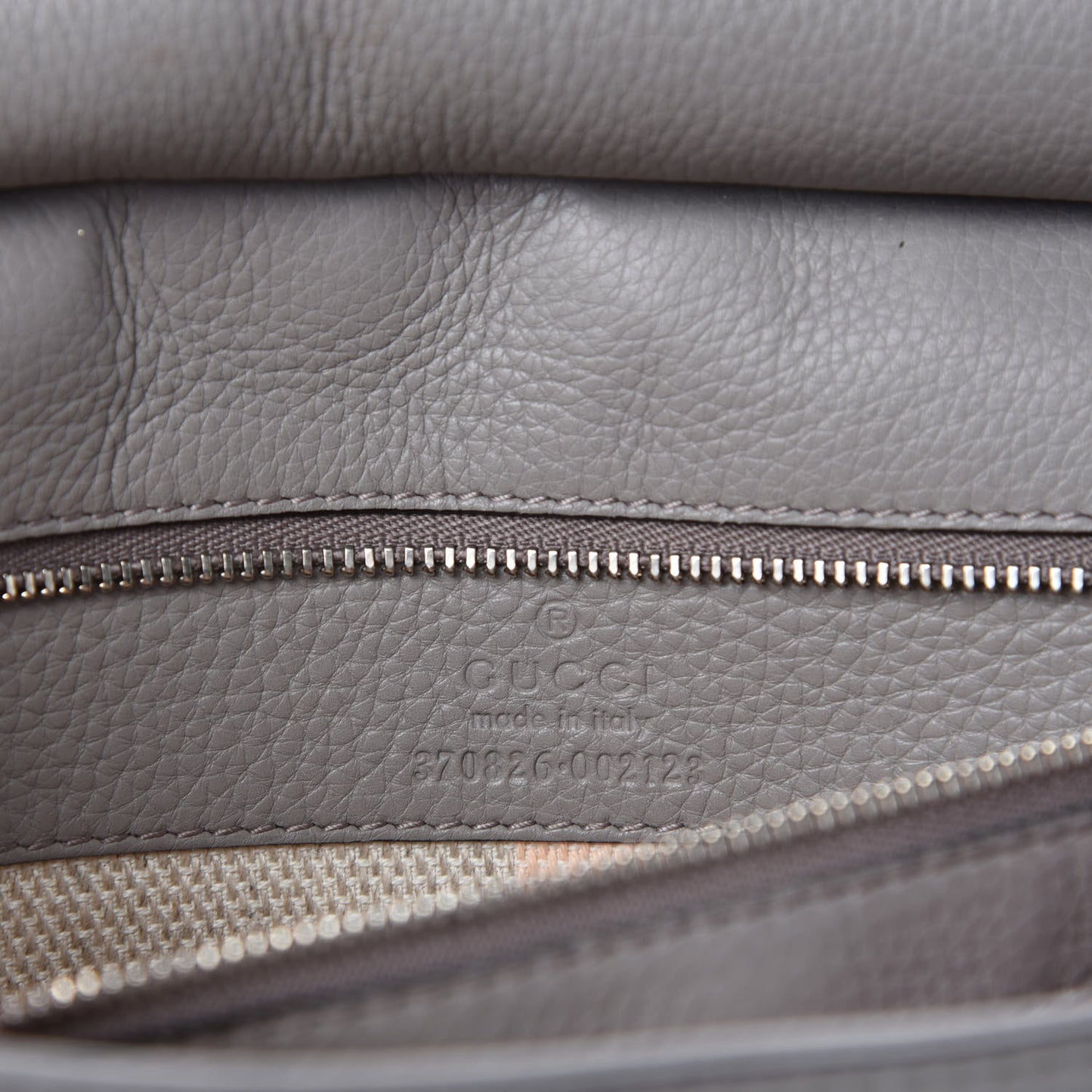 Cellarius Calfskin Medium Bamboo Daily Flap Shoulder Bag Storm Grey