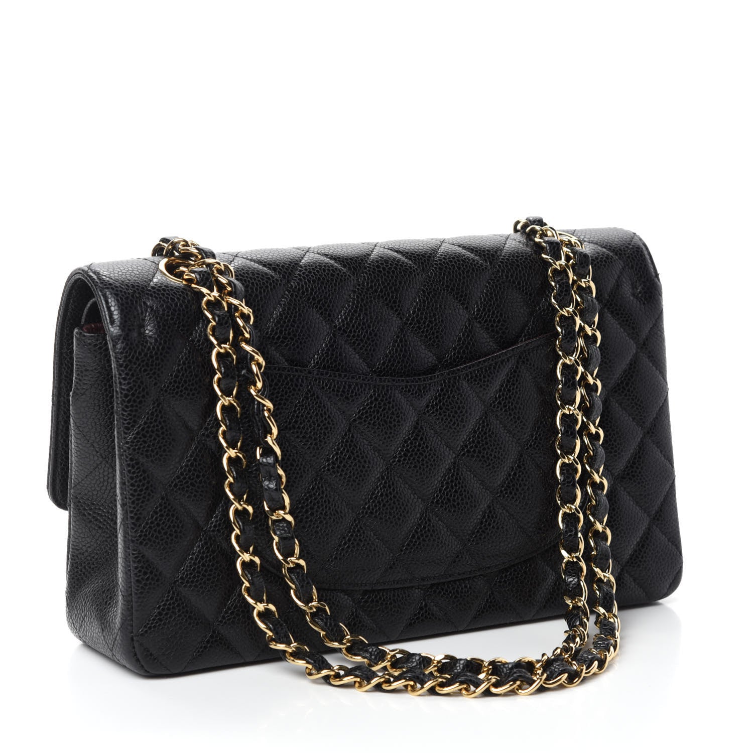 Chanel Caviar Quilted Medium Double Flap Black 3 of 13