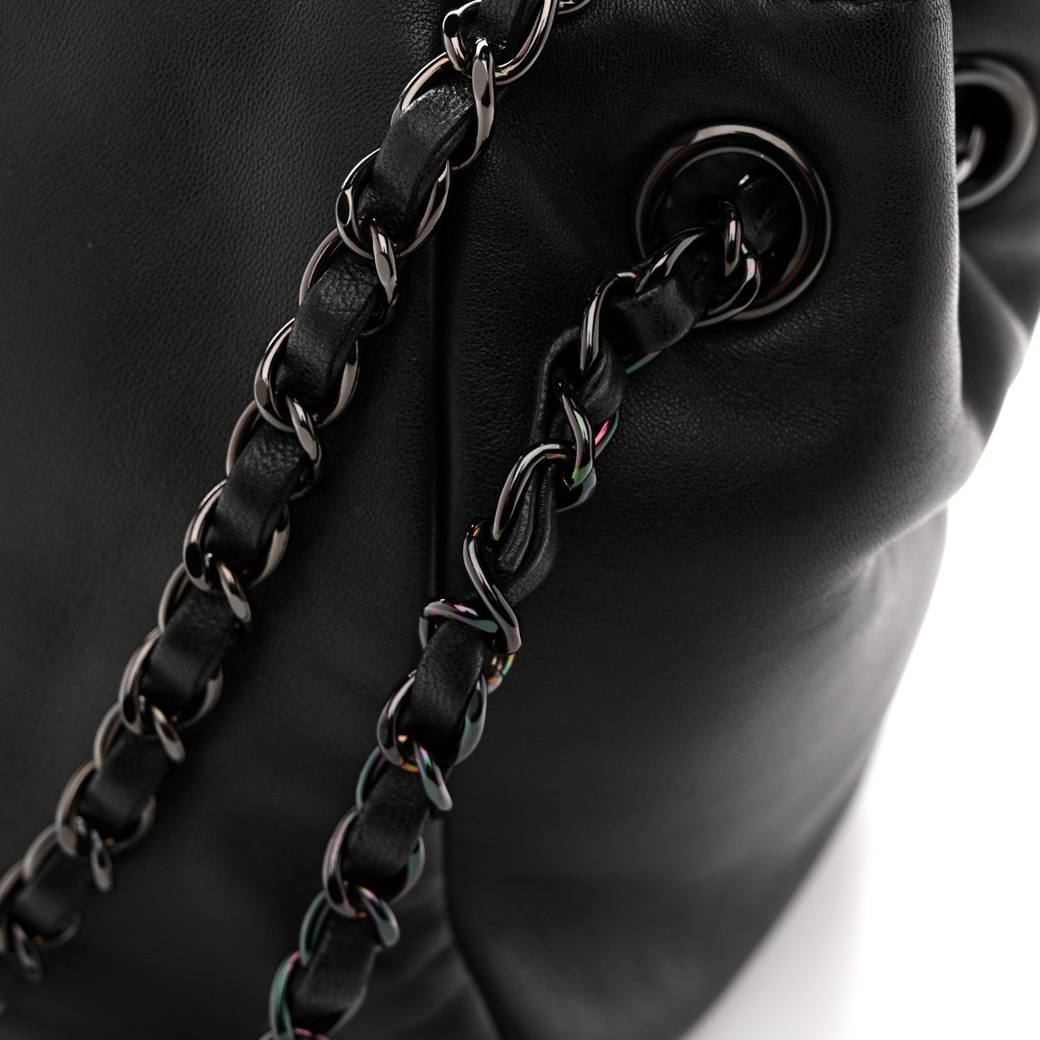 Chanel Lambskin Studded Accordion CC Flap Black 12 of 13