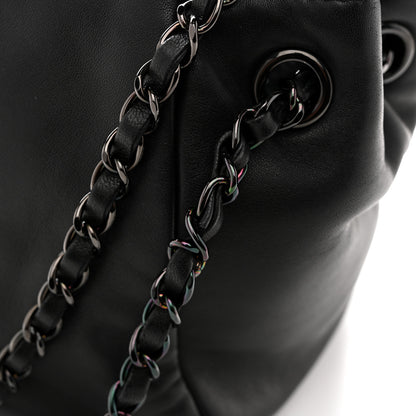 Chanel Lambskin Studded Accordion CC Flap Black 12 of 13