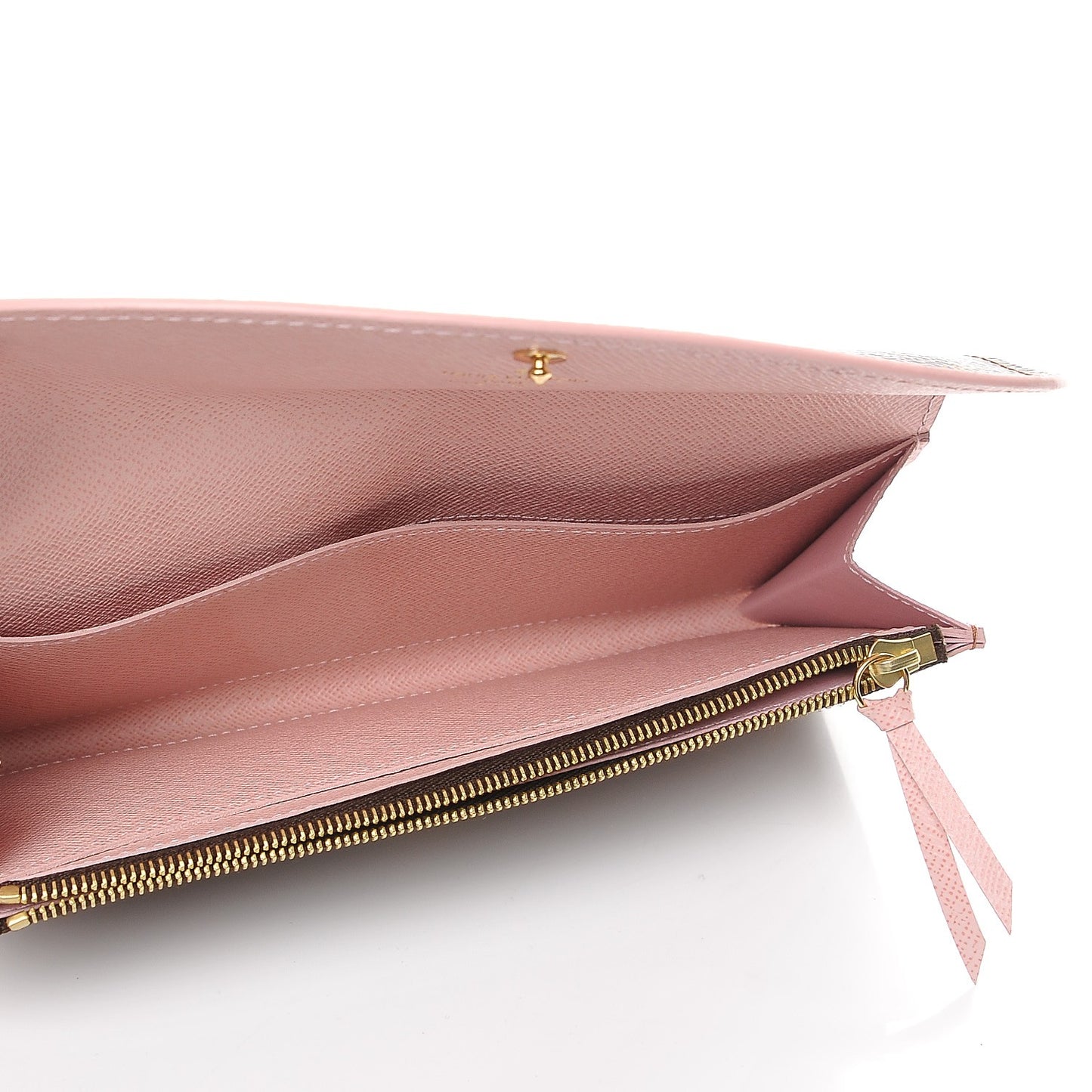 Damier Ebene Caissa Wallet Rose Ballerine