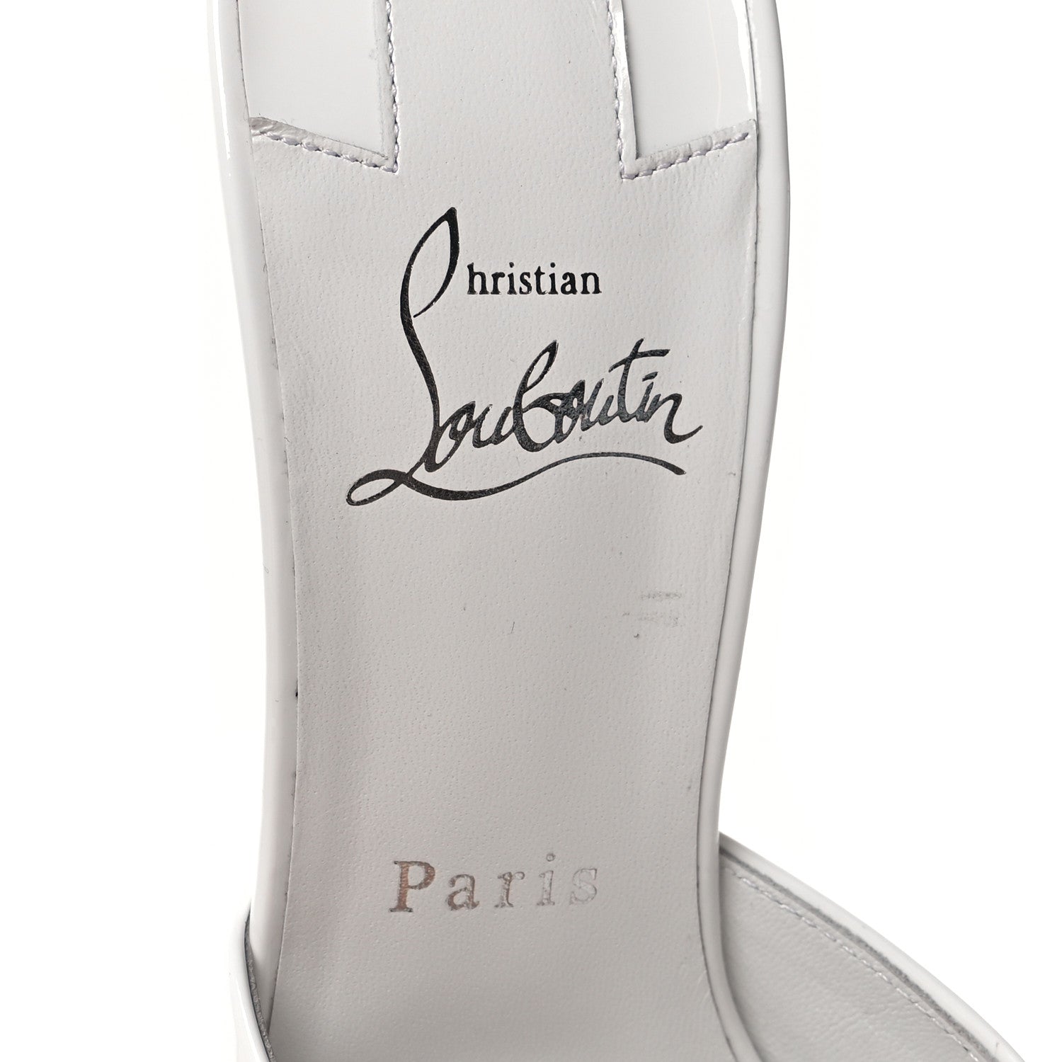 Christian Louboutin Patent Me Dolly 100 Sandals 38.5 White 7 of 7