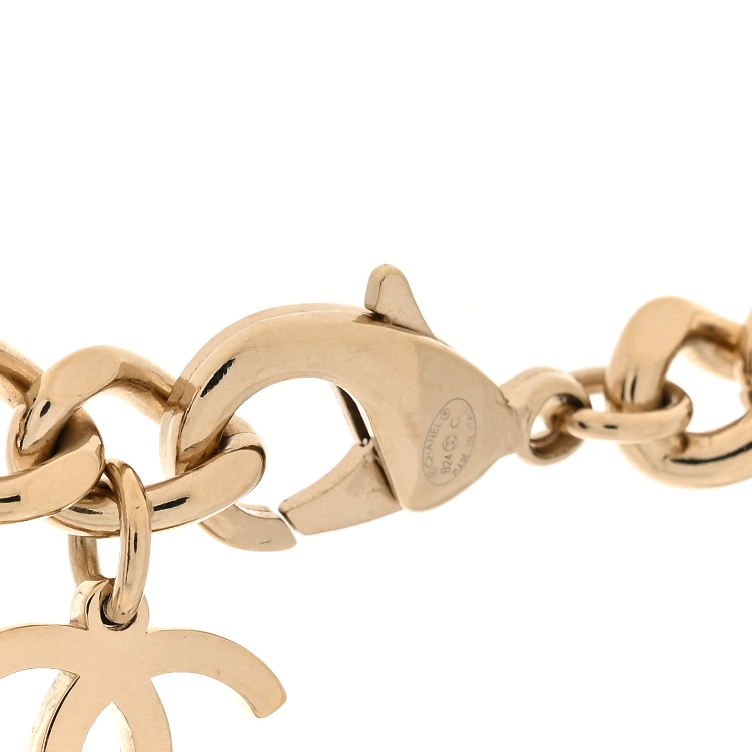 Chanel Metal Enamel Chain CC Choker Gold Multicolor 4 of 5