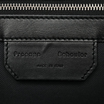 Proenza Schouler Metallic Paper Lambskin Medium PS1 Plus Zip Satchel Gun Metal 6 of 12