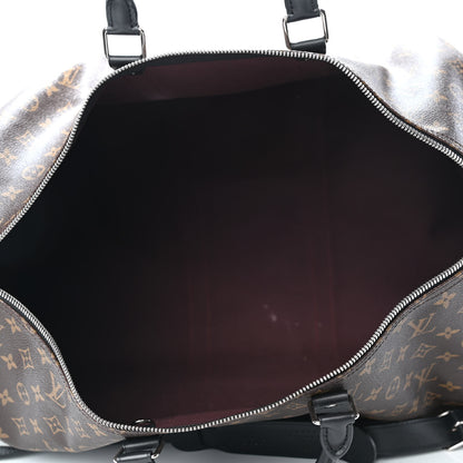 Louis Vuitton Monogram Macassar Keepall Bandouliere 55 4 of 7