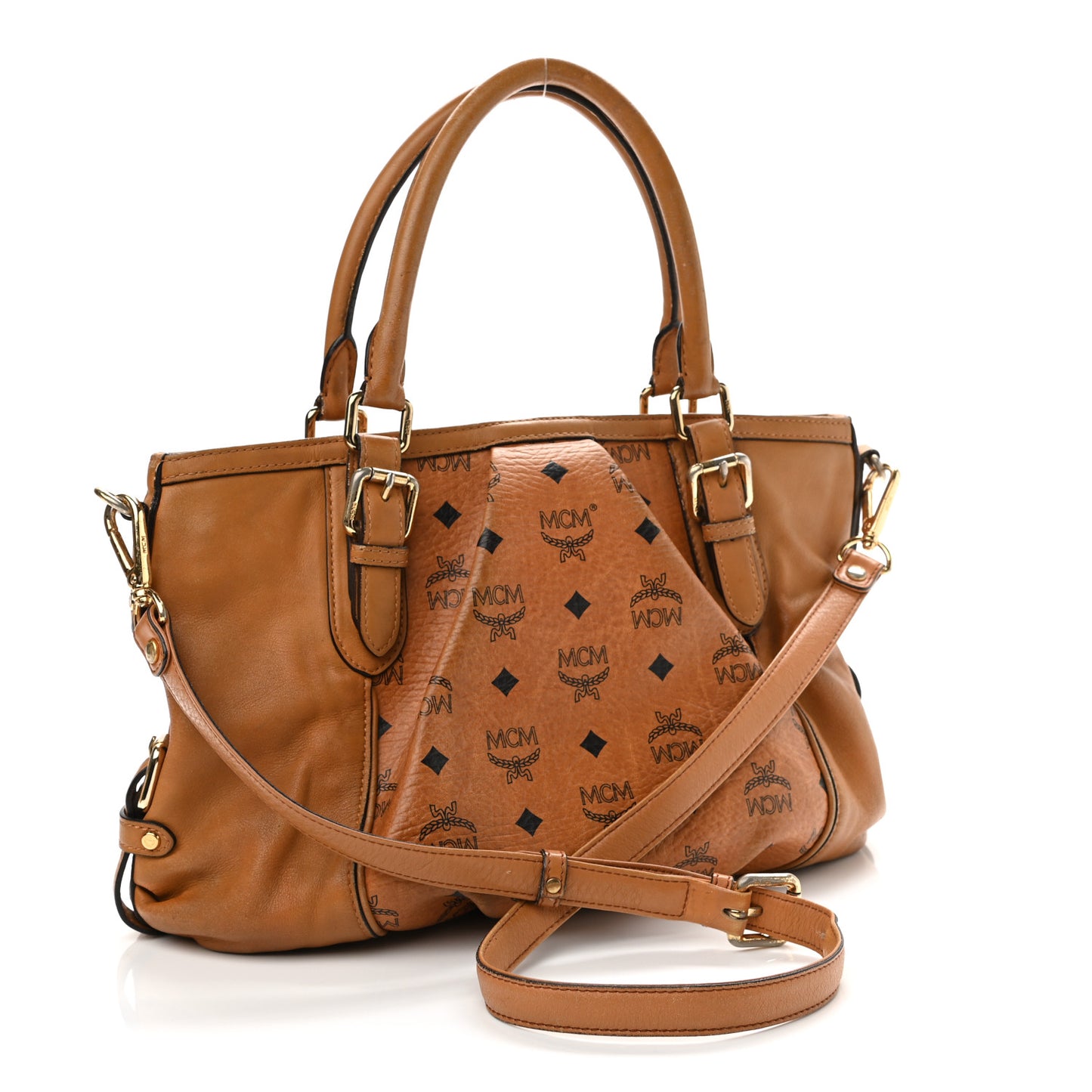 Visetos Essentials Shopper Tote Small Cognac
