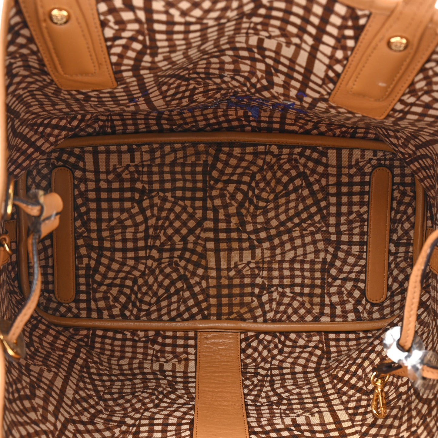 Visetos Medium Liz Reversible Shopper Tote Cognac