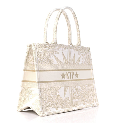 Christian Dior Canvas Embroidered Medium Rêve d'Infini Book Tote Gold 3 of 9