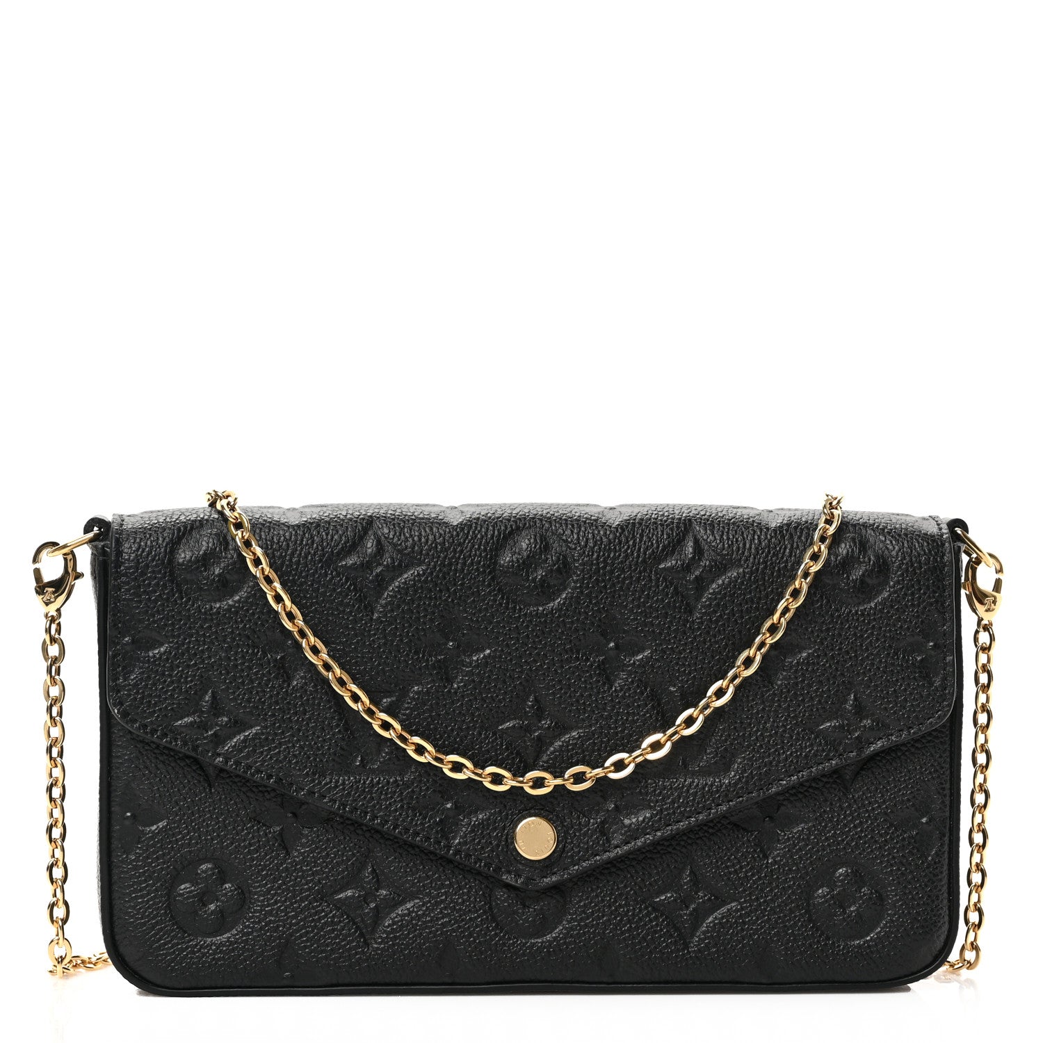 Louis Vuitton Empreinte Pochette Felicie Chain Wallet Black 2 of 10