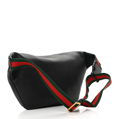 Gucci Grained Calfskin Logo Belt Bag Black 3 of 12