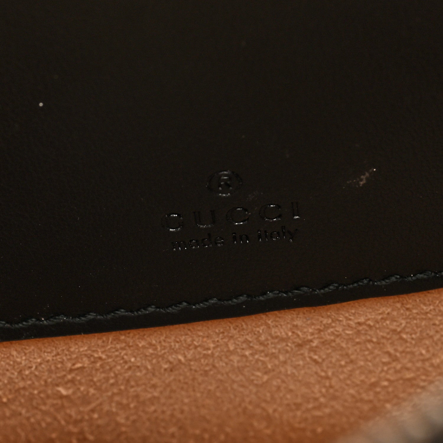 Gucci Calfskin Matelasse GG Marmont Round Wrist Wallet Black 6 of 6
