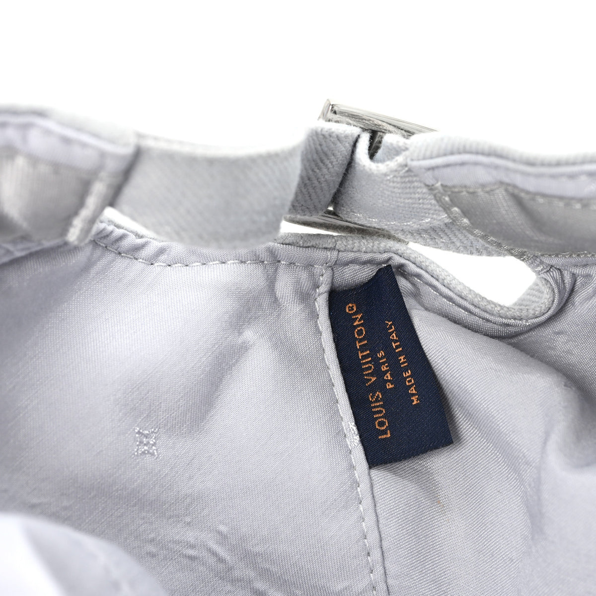 Louis Vuitton Cotton Monogram Embroidered LV Smash Cap Light Grey 8 of 8