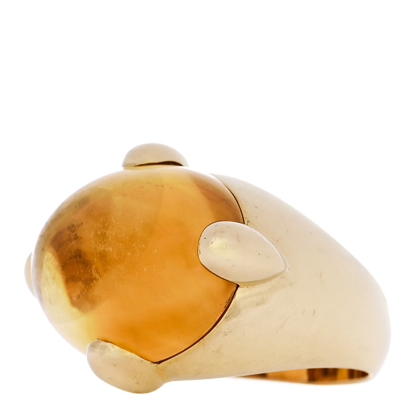 18K Yellow Gold Citirne Griffe Ring 58 8.25