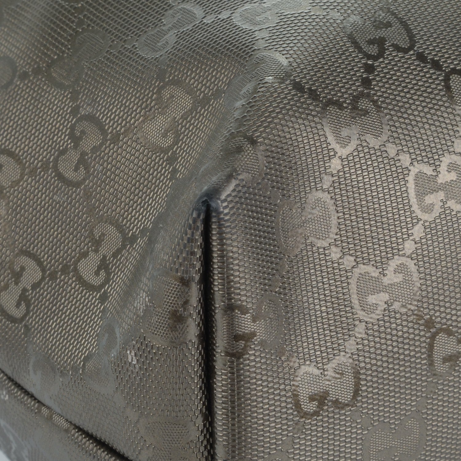 Gucci Imprime Monogram Medium Zippered Shopping Tote Pewter 9 of 12