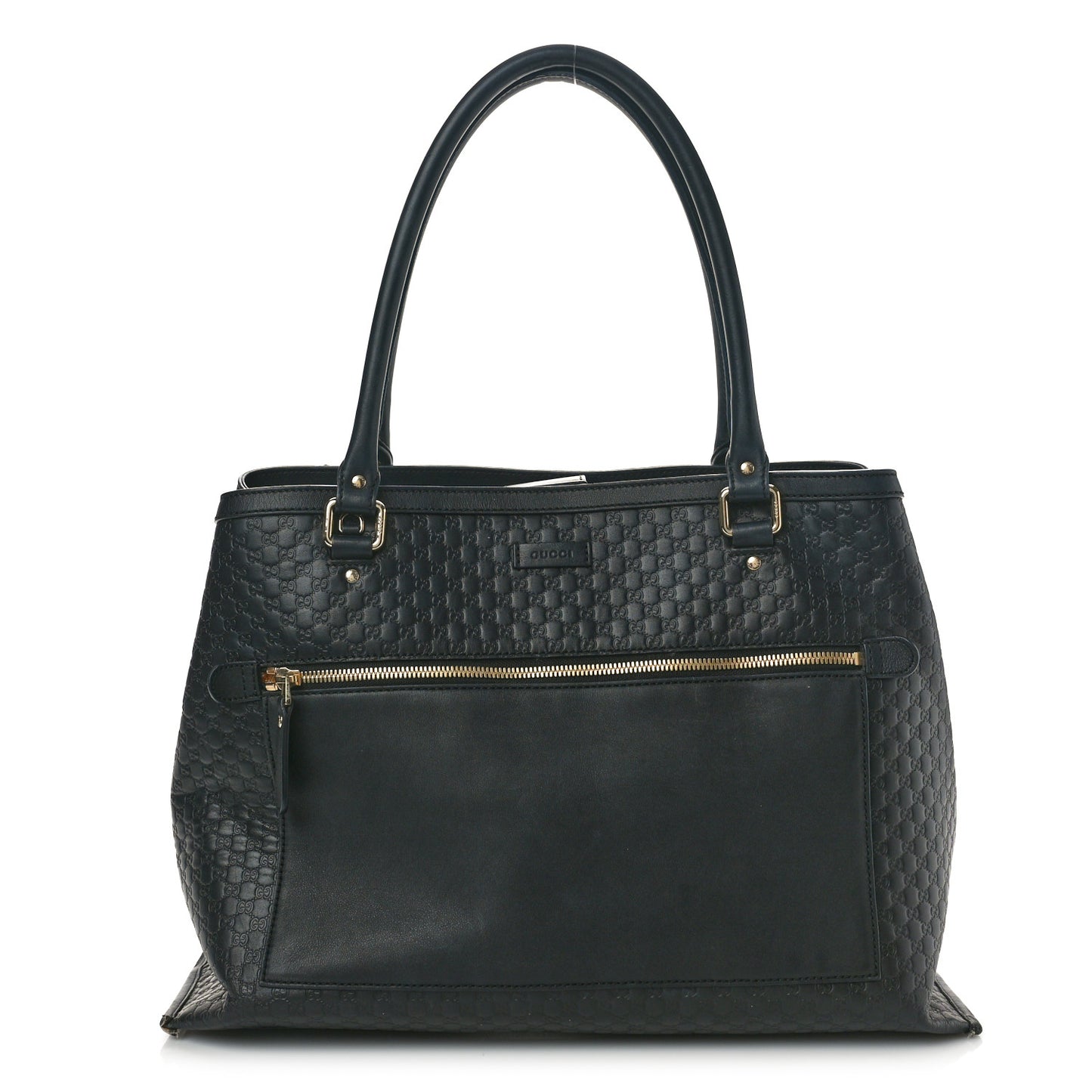 Soft Microguccissima Large Tote Black