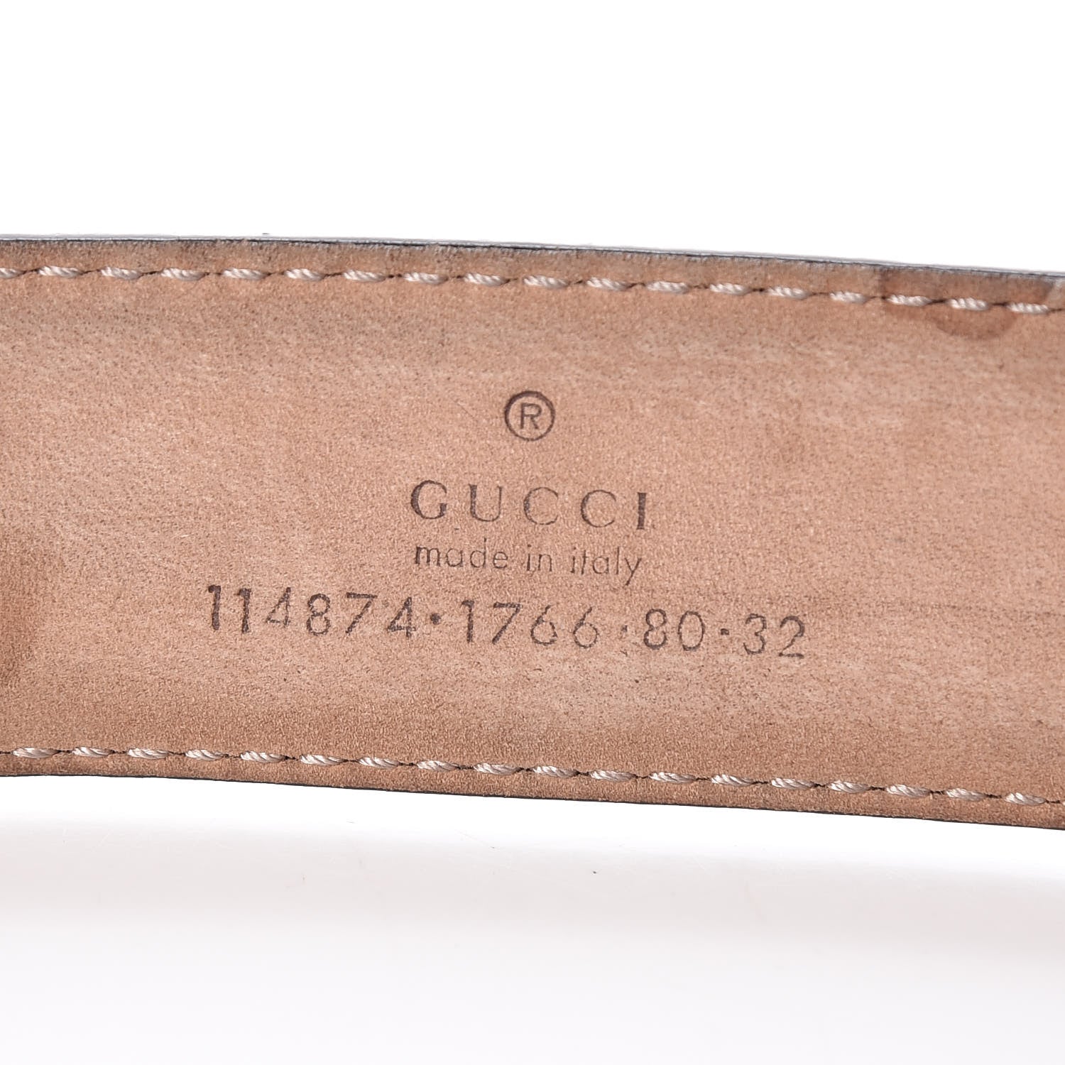 Gucci Monogram Interlocking G Belt 80 32 Black 4 of 8