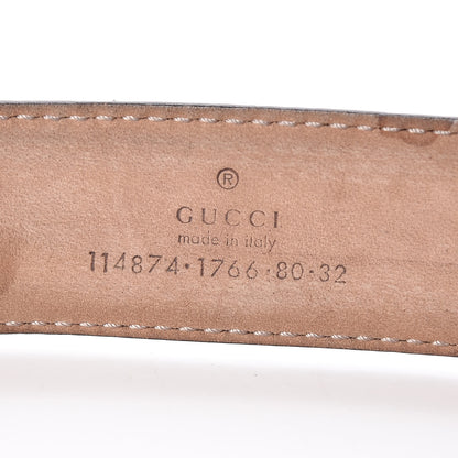 Gucci Monogram Interlocking G Belt 80 32 Black 4 of 8