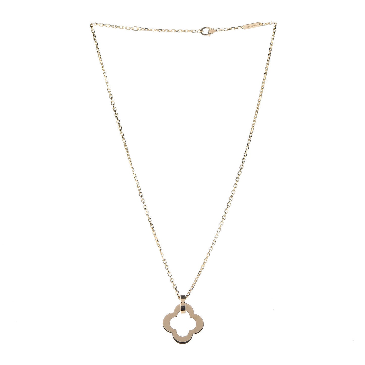 18K Yellow Gold Byzantine Alhambra Pendant Necklace