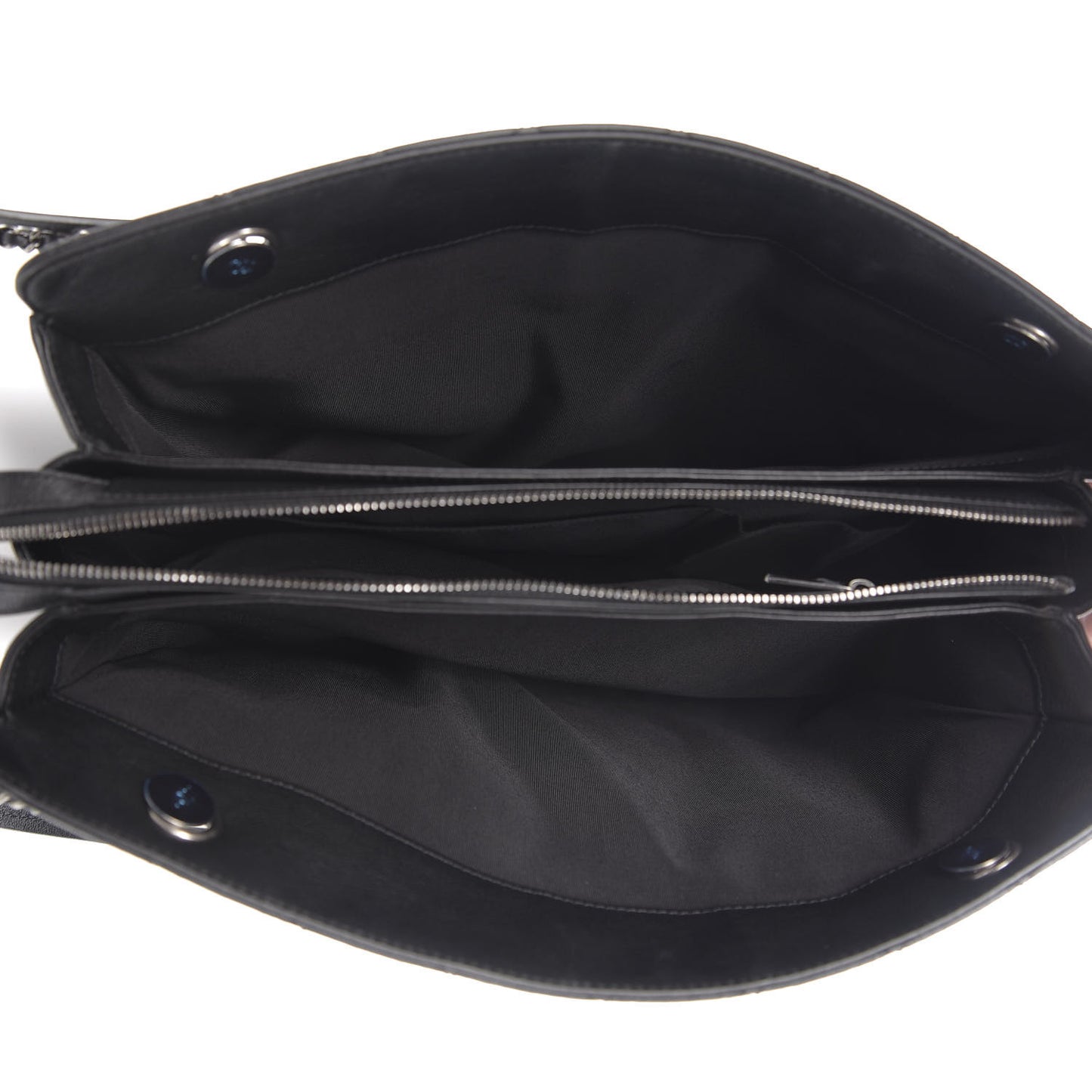 Calfskin Quilted Frame In Chain Tote Black