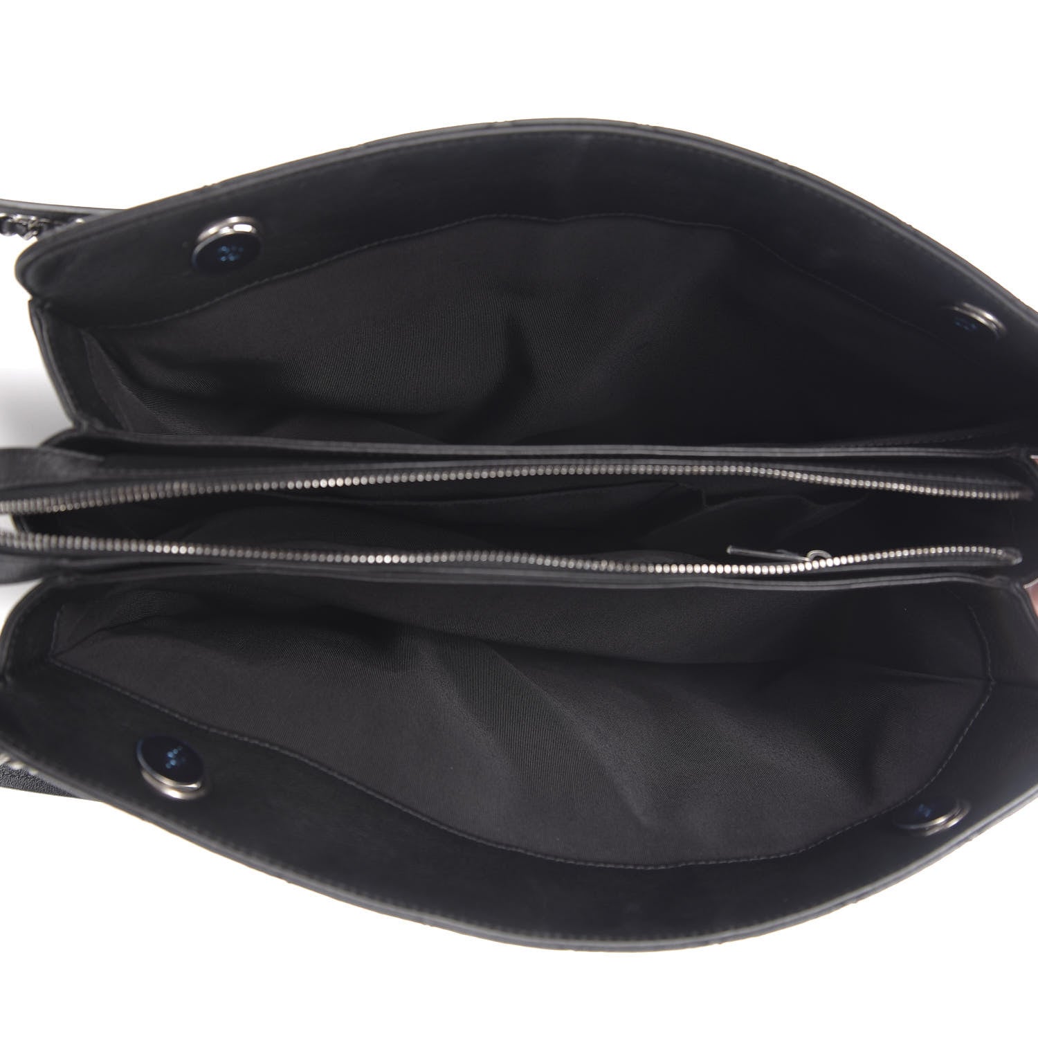Chanel Calfskin Quilted Frame In Chain Tote Black 5 of 11