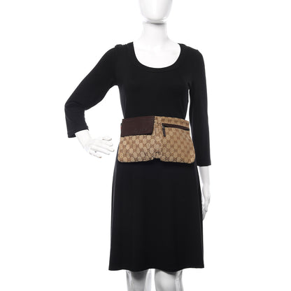 Gucci Monogram Web Belt Bag Dark Brown 2 of 12