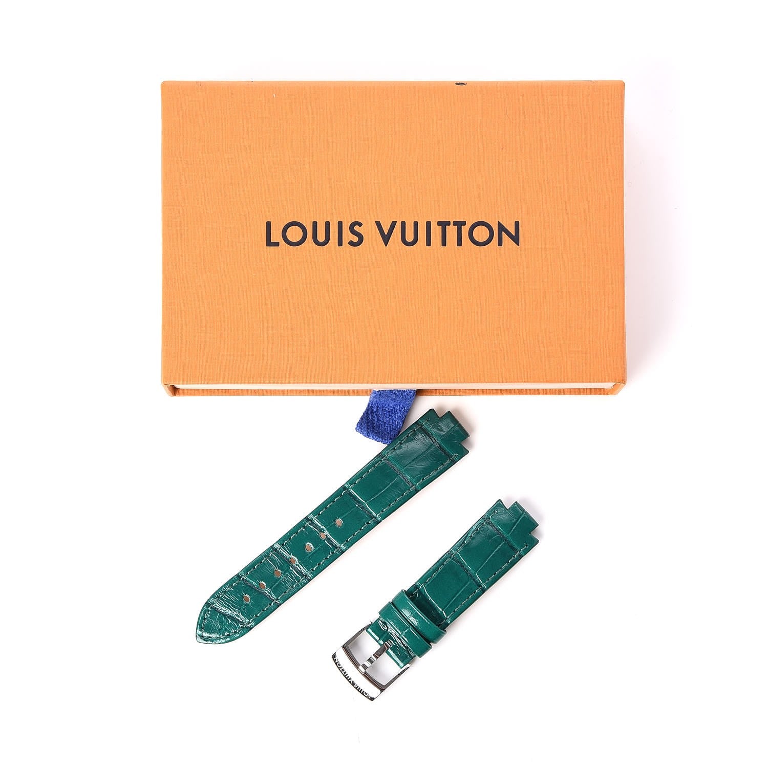 Louis Vuitton Alligator Tambour Watch Strap Green 3 of 3