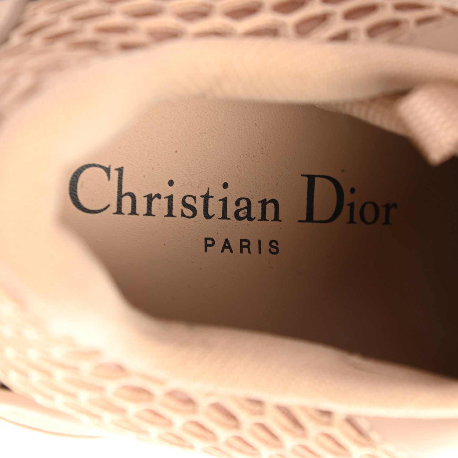 Christian Dior Resille Calfskin D-Connect Sneakers 38.5 Nude 7 of 7