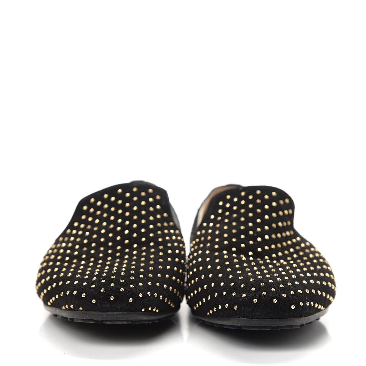 Suede Studded Wheel Weekend Slipper 39 Black