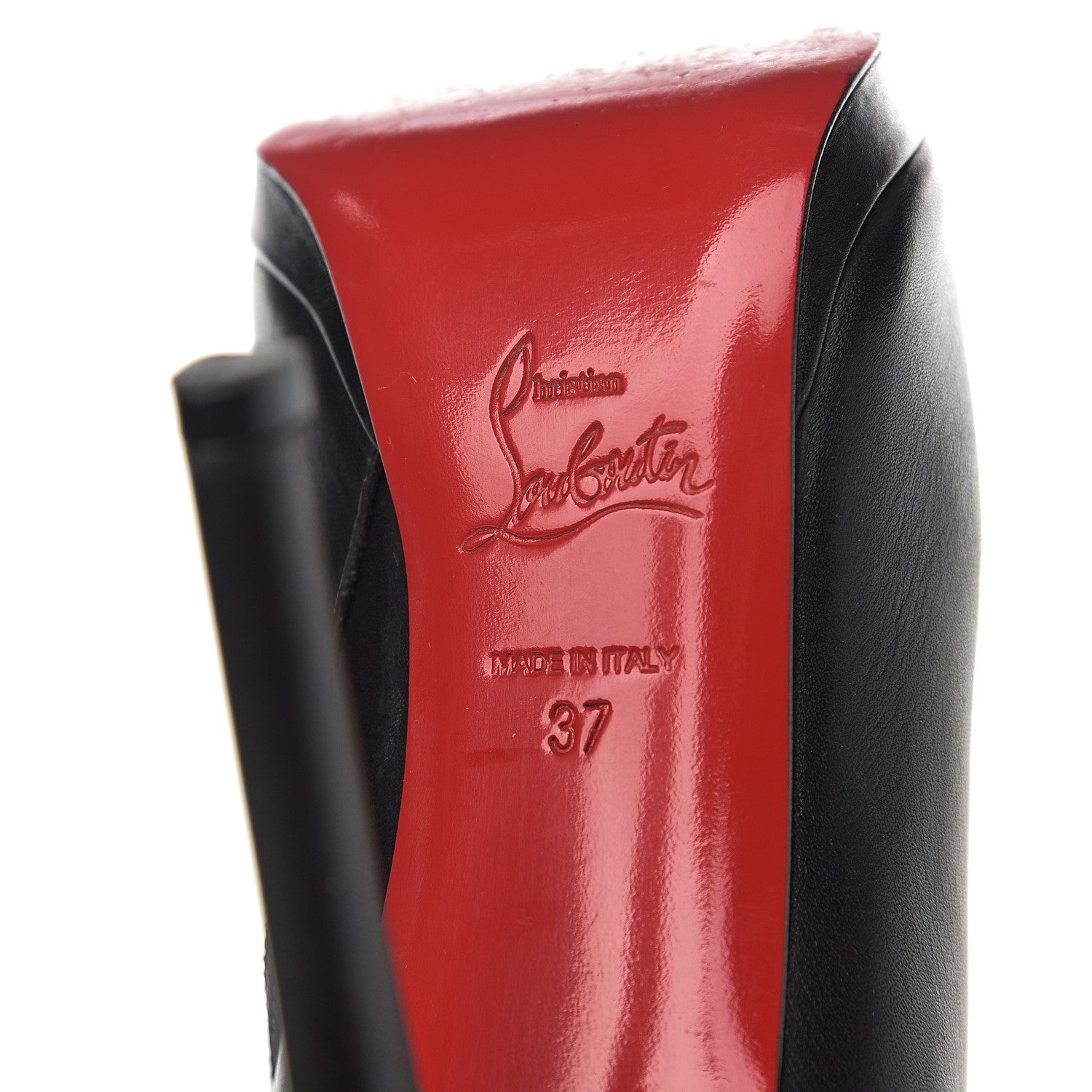 Christian Louboutin Calfskin Botalili 120 Tall Boots 37 Black 6 of 10