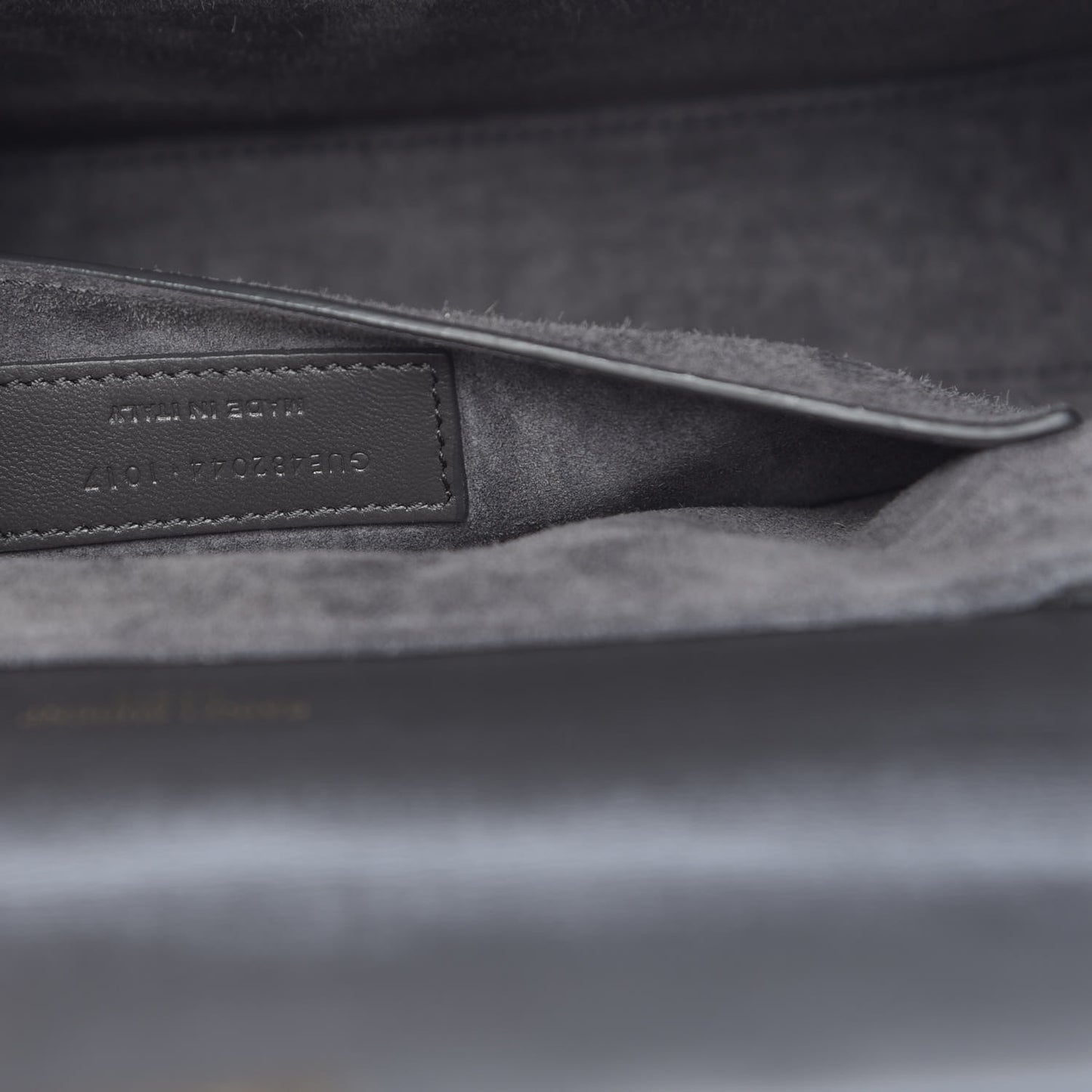 Smooth Calfskin Suede Medium Bellechasse Grey