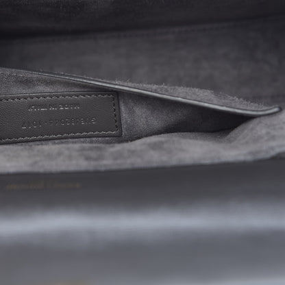 Saint Laurent Smooth Calfskin Suede Medium Bellechasse Grey 9 of 11