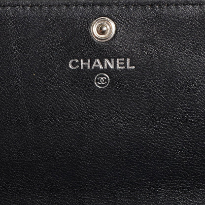 Chanel Caviar Sevruga Long Flap Wallet Black 6 of 8