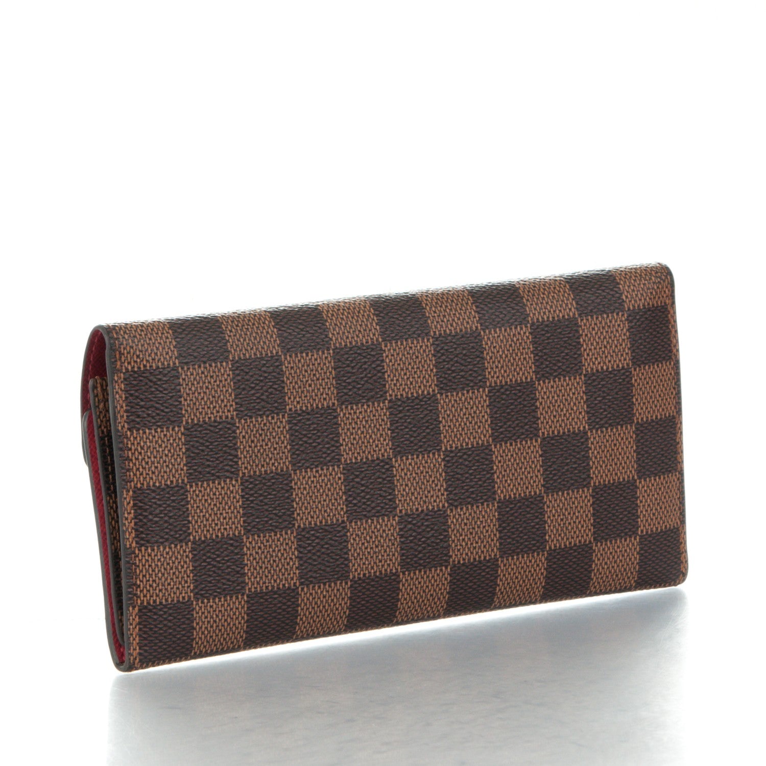 Louis Vuitton Damier Ebene Josephine Wallet Red 3 of 9
