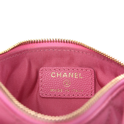 Chanel Caviar Quilted Small Cosmetic Case Pink 6 of 8