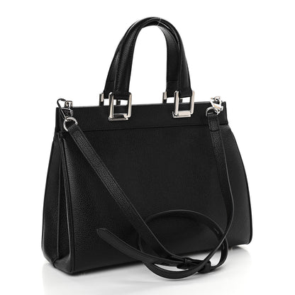 Gucci Grainy Calfskin Small Zumi Top Handle Bag Black 3 of 10