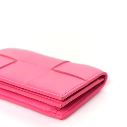 Bottega Veneta Nappa Maxi Intrecciato Card Holder Wallet Pink 8 of 8