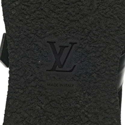 Louis Vuitton Suede Calfskin Mens Creeper Ankle Boots 9 Black 6 of 8